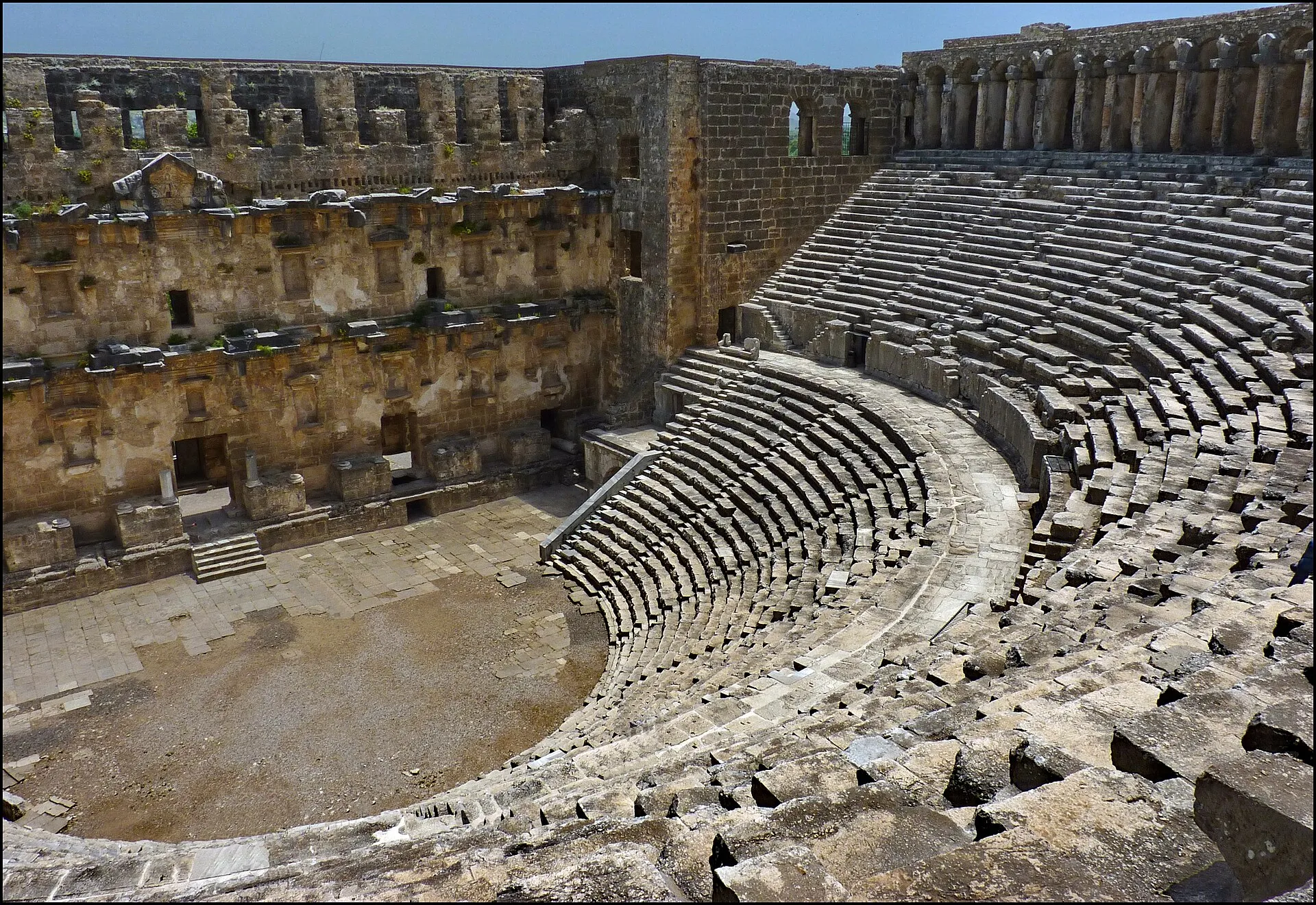 The Roman theatre of Aspendos near Antalya, Turkey